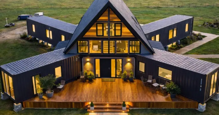 Casa container A-frame: trasformazione intelligente tra recupero, design e funzionalità