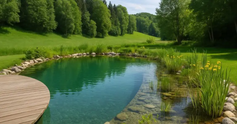 Piscina naturale in giardino: guida completa per creare un’oasi sostenibile senza cloro
