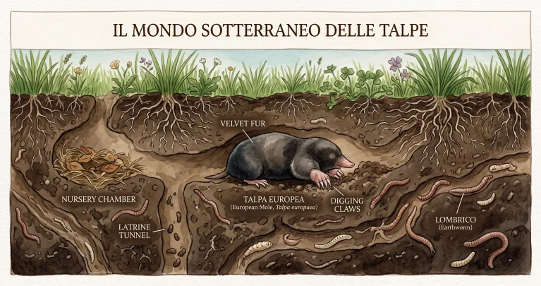 Talpe nel prato: cosa significa la loro presenza e come allontanarle senza ucciderle