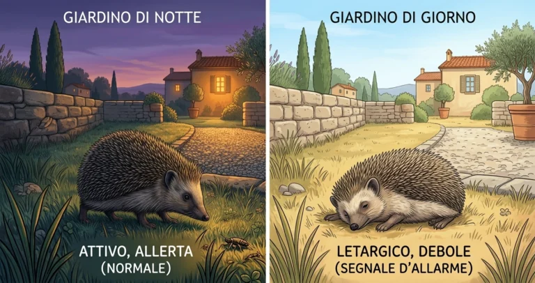 Riccio che gira in cerchio in giardino: comportamento normale o segnale d’allarme?