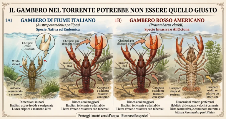 Il gambero di fiume italiano è a rischio: come riconoscerlo e perché va tutelato
