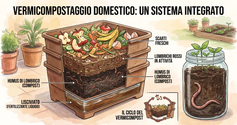 Vermicompostaggio in casa: come iniziare con i lombrichi giusti anche in appartamento