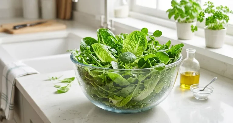 Come conservare l’insalata croccante in frigo: lavaggio, asciugatura e contenitore giusto