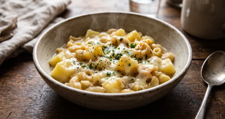 Pasta e patate alla napoletana: ricetta cremosa con provola, dosi e segreti