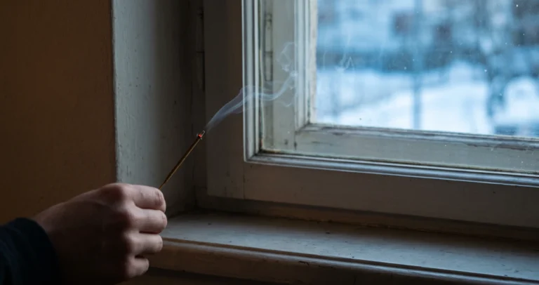 Come trovare gli spifferi in casa con l’incenso: test sicuro e rimedi economici