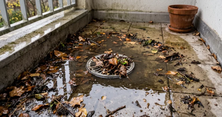 Scarichi del balcone e grondaie in autunno: come pulirli prima delle piogge