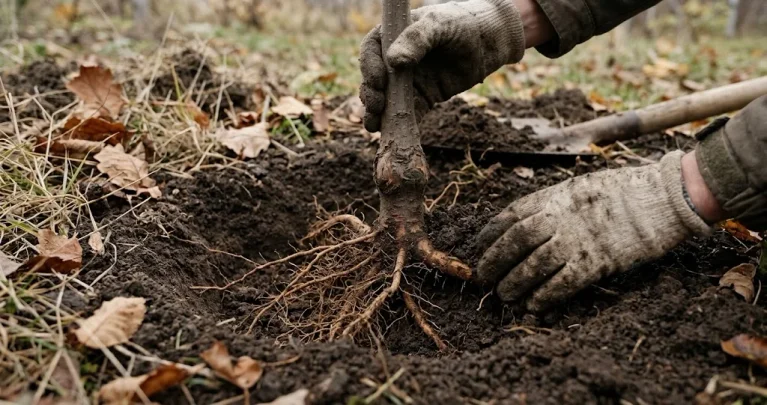 Come piantare un albero da frutto a radice nuda: periodo, buca, innesto e prime cure